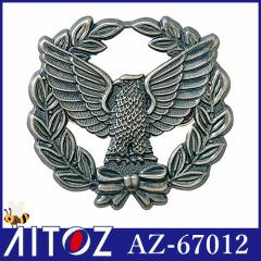 AZ-67012 帽章（オリーブと鳥）銀