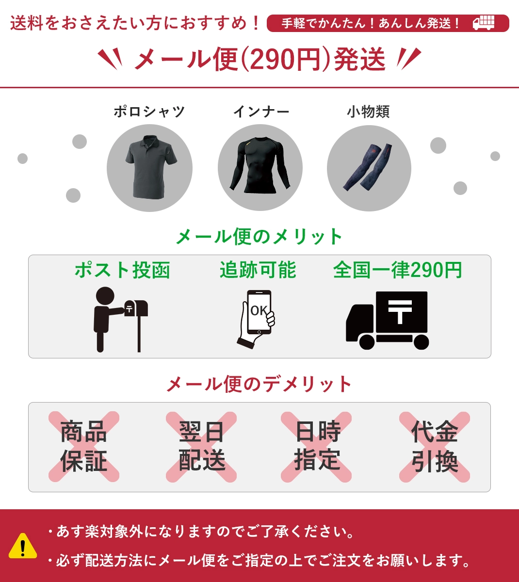 ゆうパケット対応