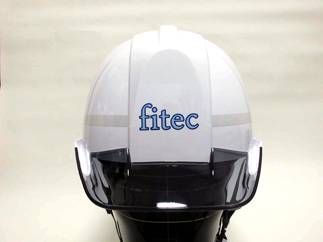 ファイヤーテクノ株式会社様のヘルメット加工実績