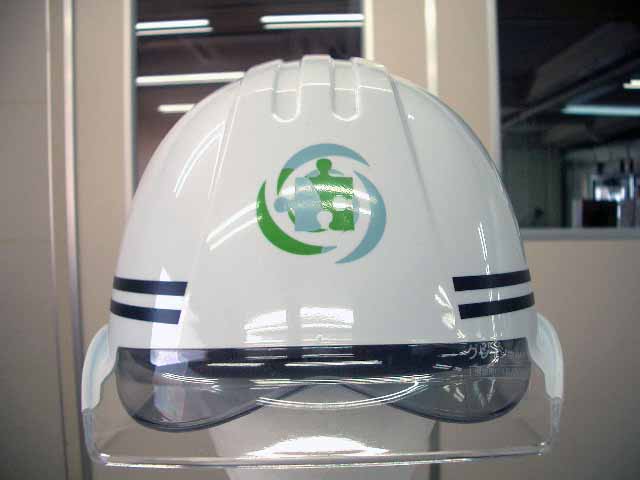 株式会社グルディオ様のヘルメット加工実績