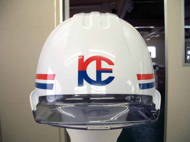 株式会社 協立電気商会様のヘルメット加工実績