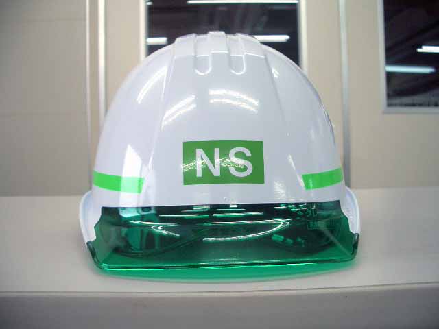 株式会社エヌ・エス林建様のヘルメット加工実績