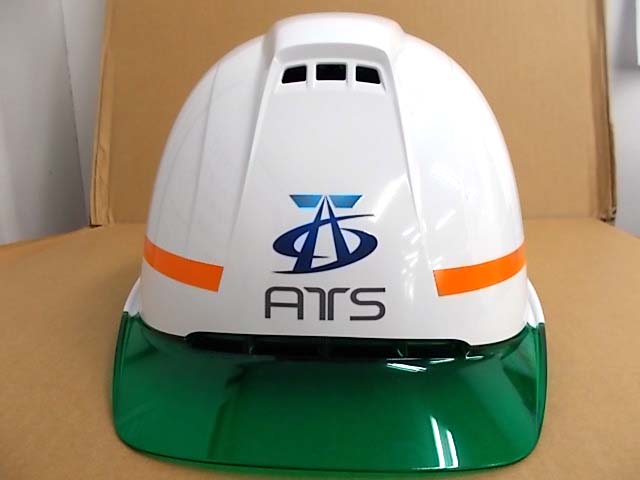 株式会社ATS様のヘルメット加工実績