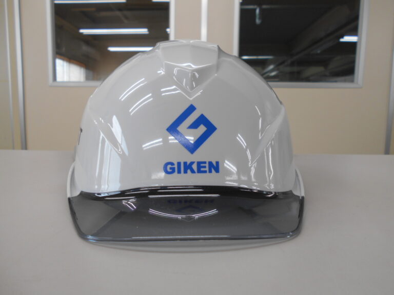 技建様のヘルメット加工実績