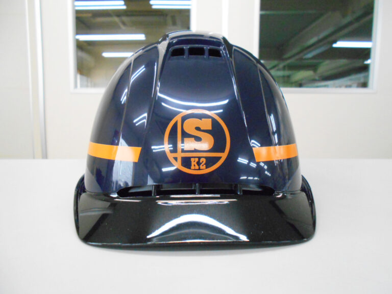 太田シーリング様のヘルメット加工実績