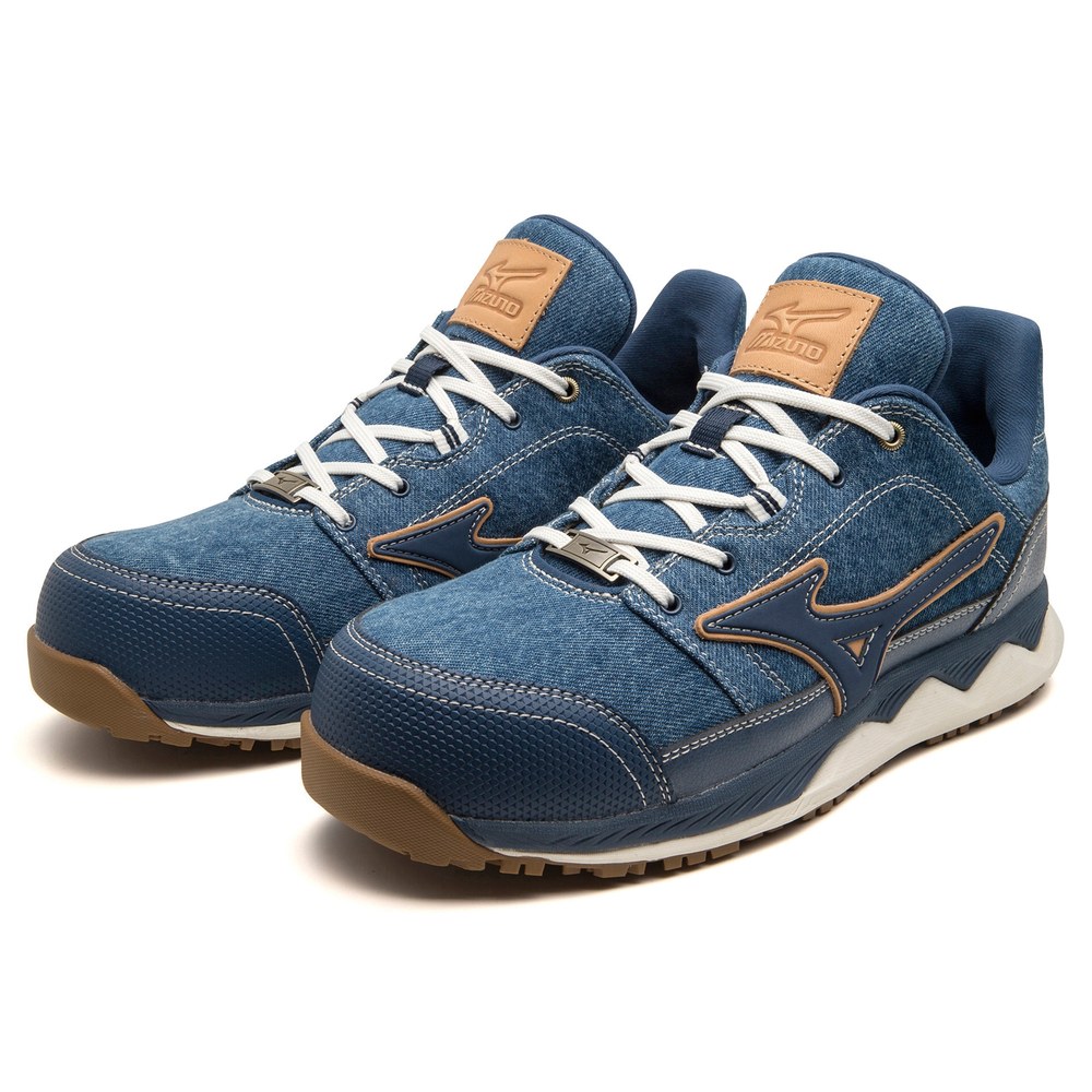 ミズノ 安全靴 オールマイティ HW11L Ltd ブルー×スモーキーブルー F1GA231392