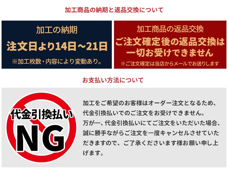 まもる君ワッペン注意点 納期とお支払い