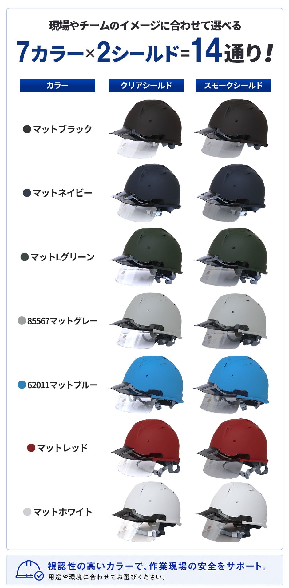 SS-29FSV型T-P式RA（マット塗装）｜バイザー：スモーク