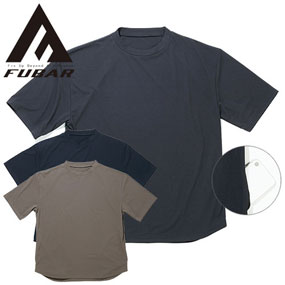 FB-710 FUBAR 汗染み軽減 オーバーサイズ 5分袖 クールTシャツ
