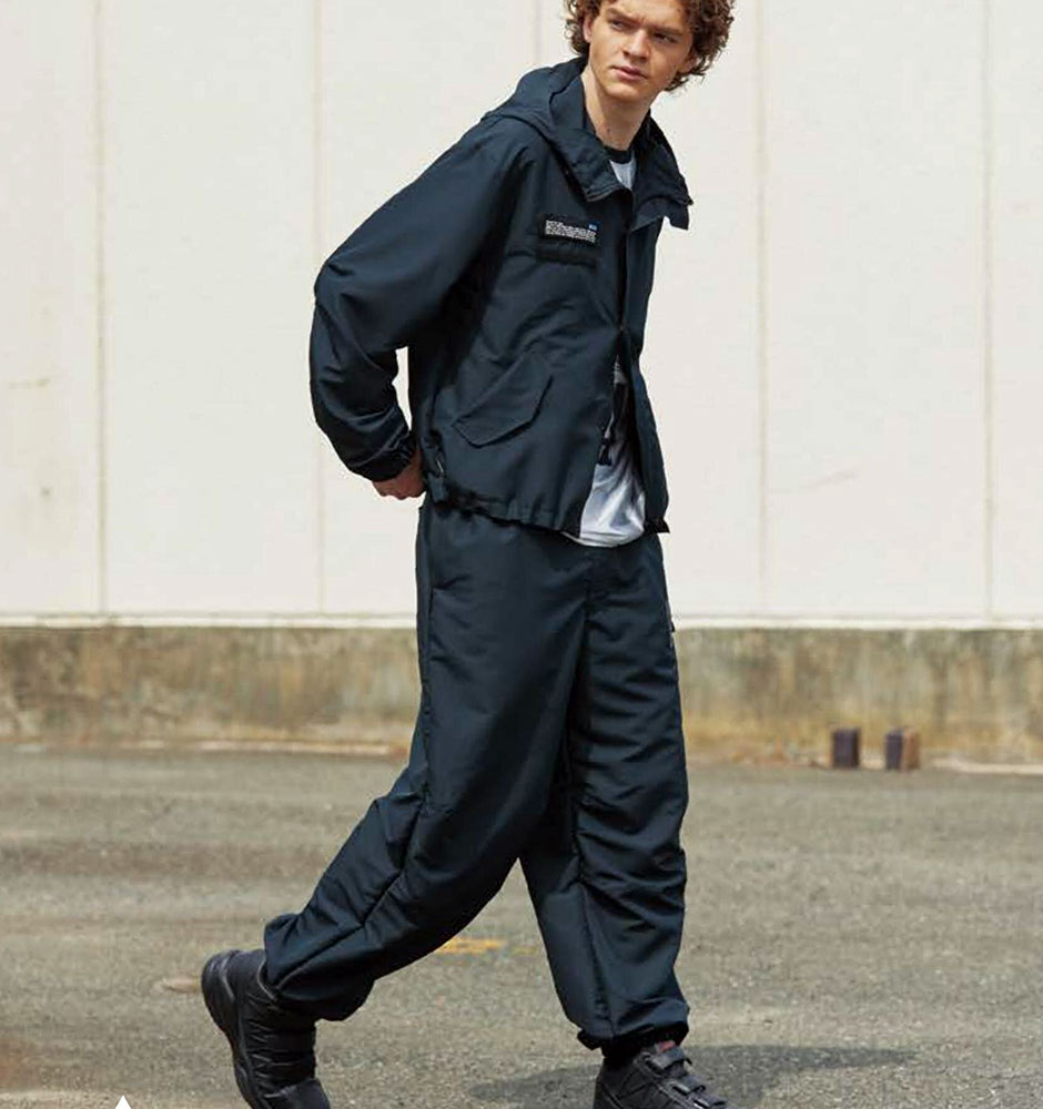 FUBAR オーバーサイズ ショートブルゾン(フード付き)