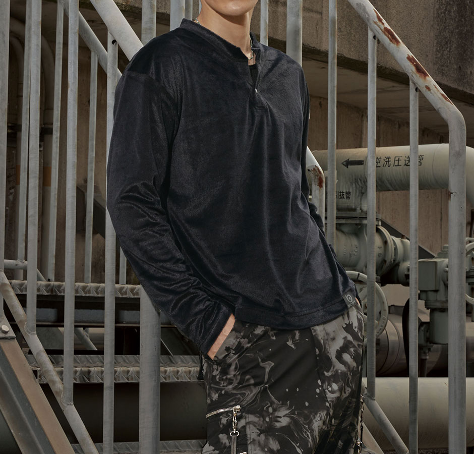 フライウォーム リバーシブルロングスリーブシャツ