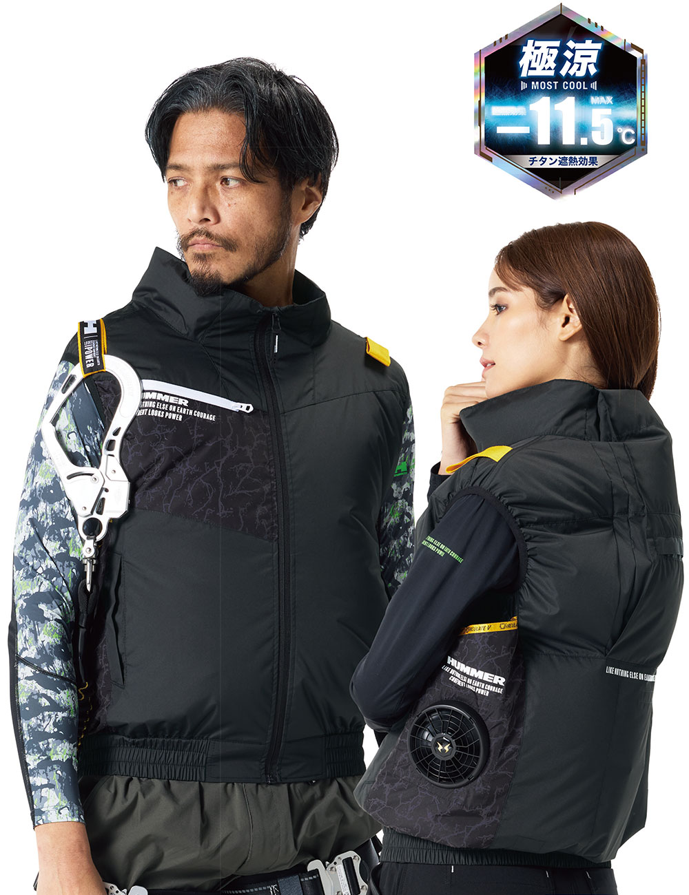 空調風神服 チタンベスト（ファン無し）サイドファン仕様 2026年度モデル