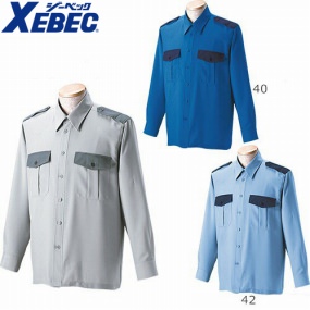 18300 ZIP警備服 切替長袖シャツ