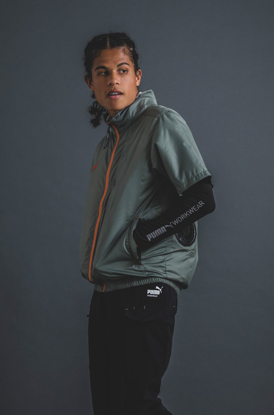 作業ウェア PUMA エアツイスト 半袖ジャケット