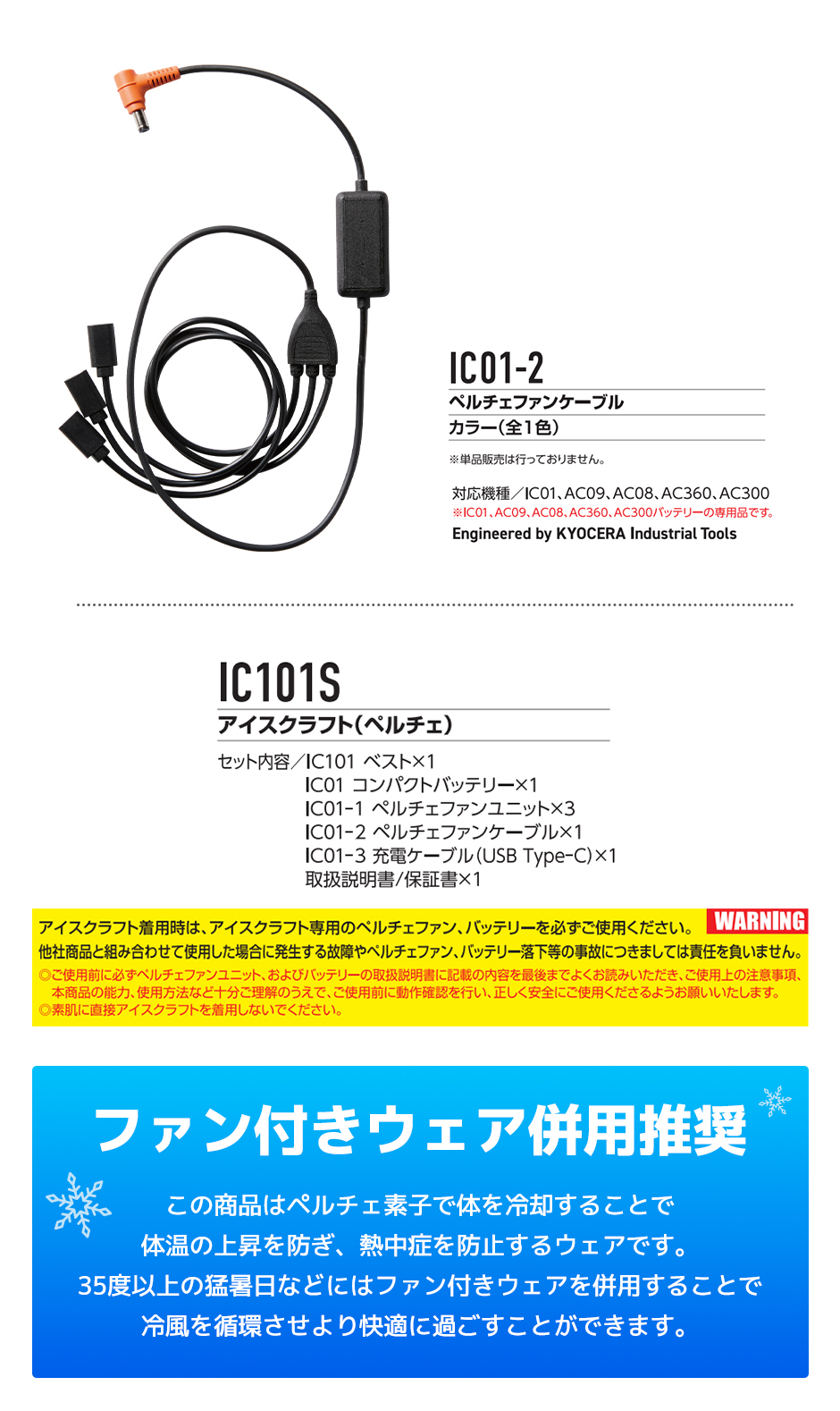 アイスクラフト ベスト&ペルチェセット