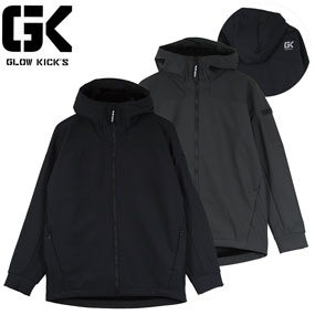 GKK-8010 GK(GLOWKICK'S)裏ベロア防風ボンディングパーカー