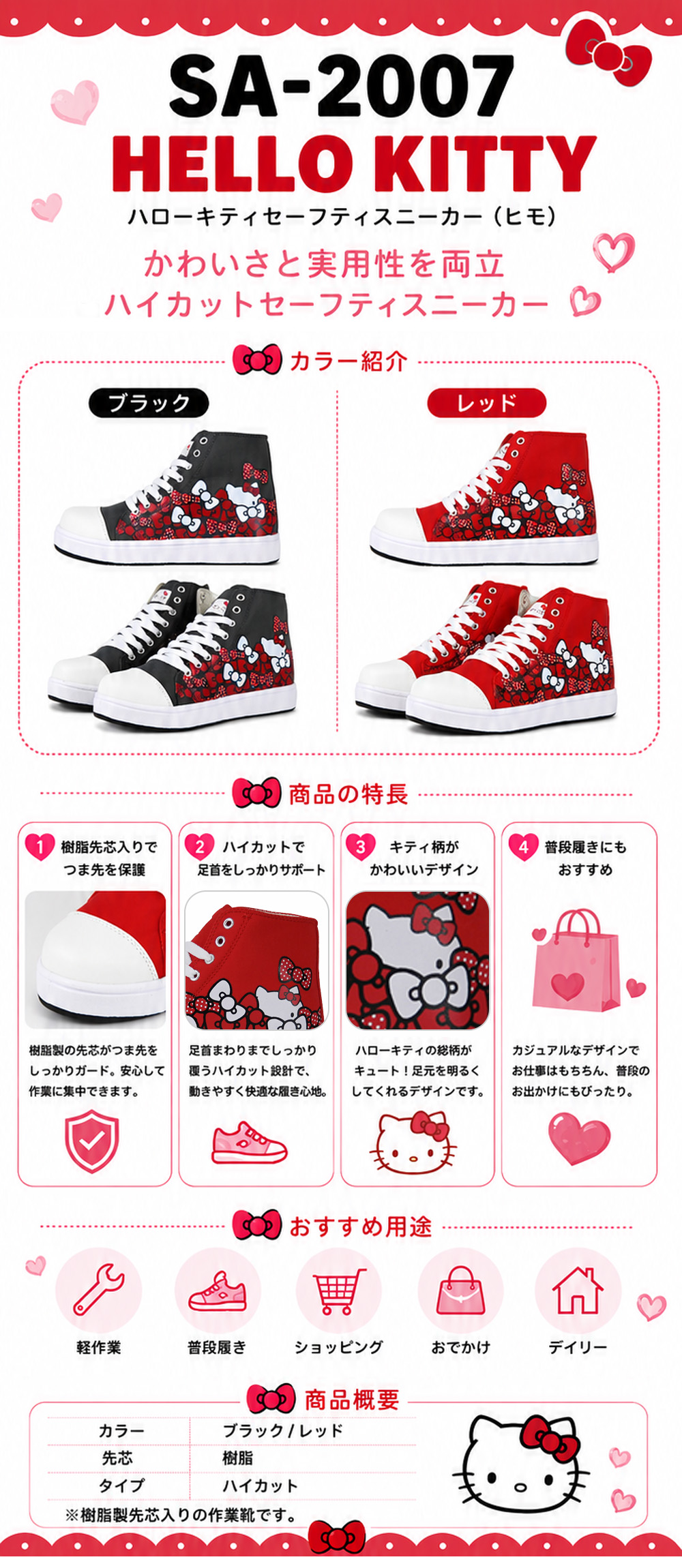 HELLO KITTY ハローキティセーフティハイ(ヒモ)