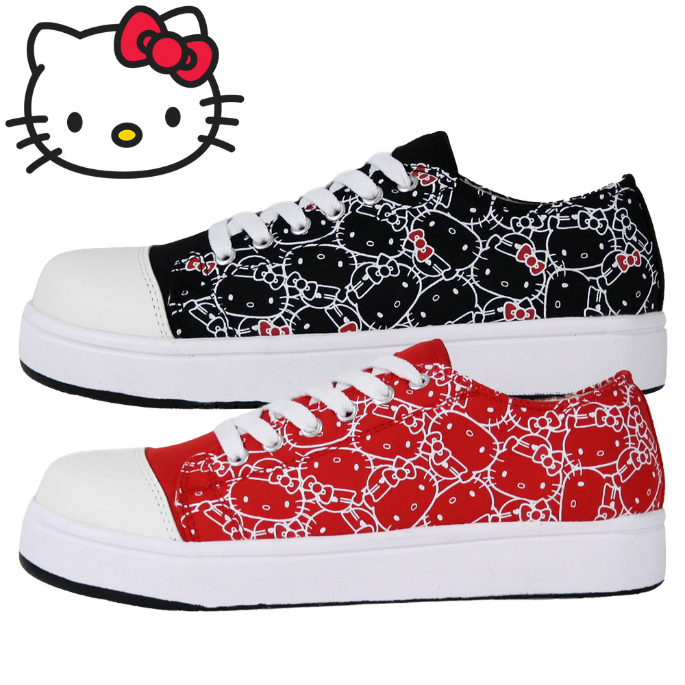 SA-2008 HELLO KITTY ハローキティセーフティスニーカー(ヒモ)