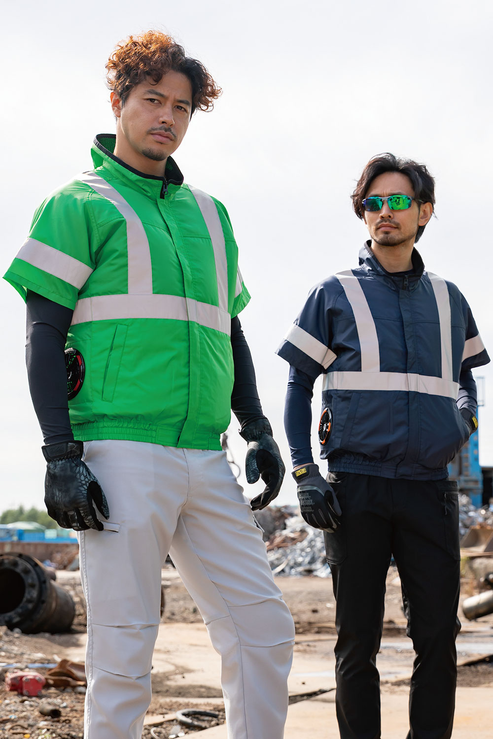 AIR SENSOR-1 高視認反射半袖ジャンパー(ファン無し) サイドファン仕様 2026年モデル