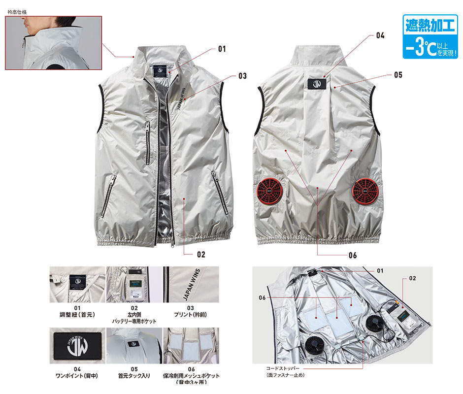 Jawin 空調服ベスト 2023年モデル