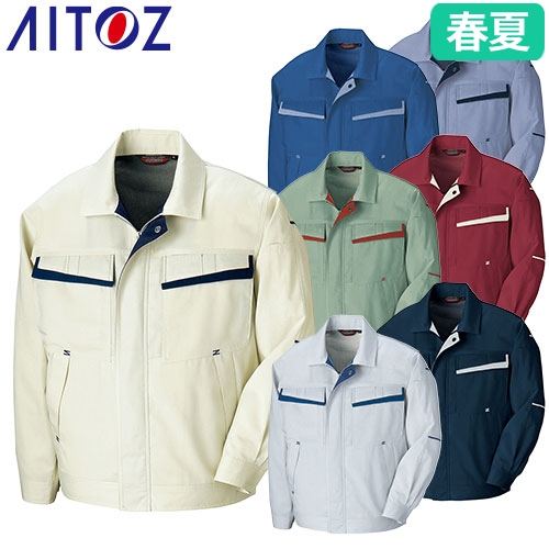 AZ-5570 長袖サマーブルゾン（配色）
