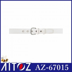 AZ-67015 白ビニール細ベルト1ツ穴（3.5cm巾）