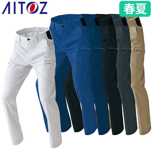AZ-2421 ウルトラストレッチ カーゴパンツ（ノータック） 男女兼用