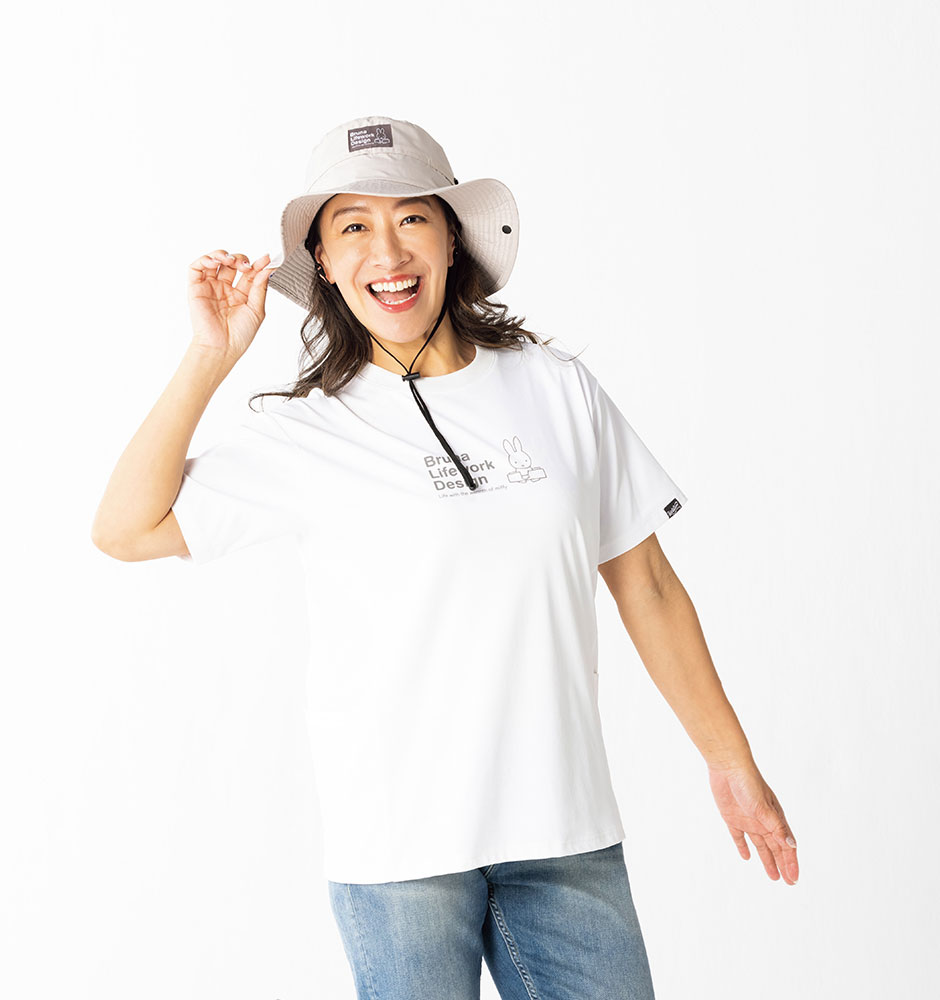 miffy 防虫 脇切替えポケット付プリントTシャツ