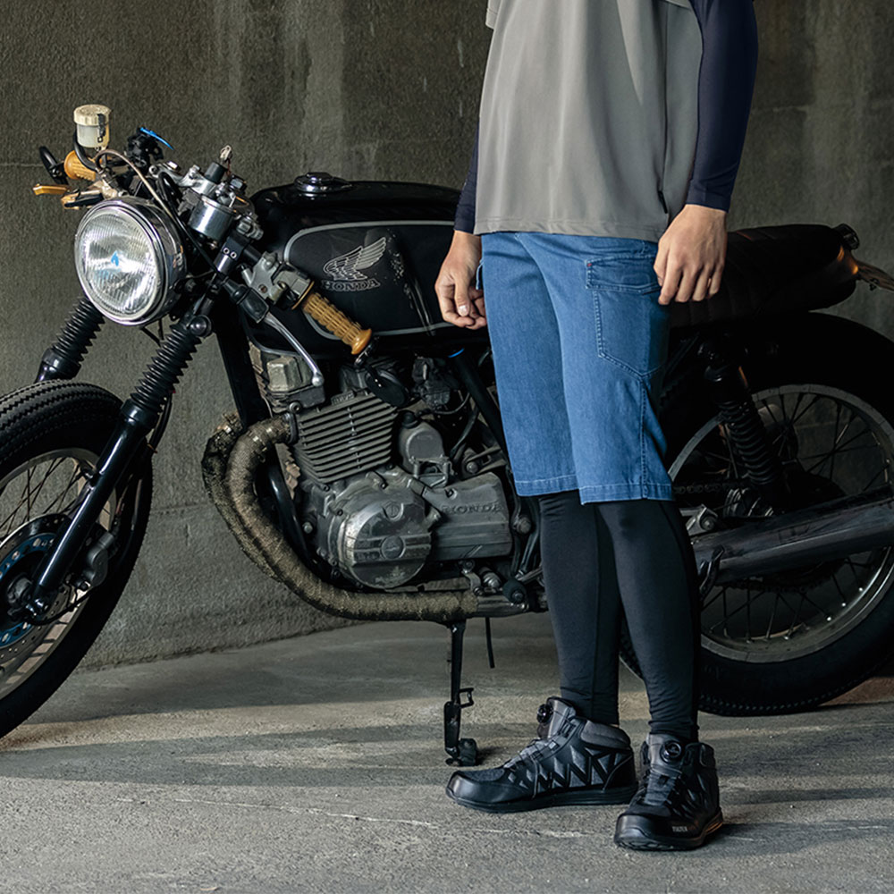 TULTEX メッシュデニムショートパンツ