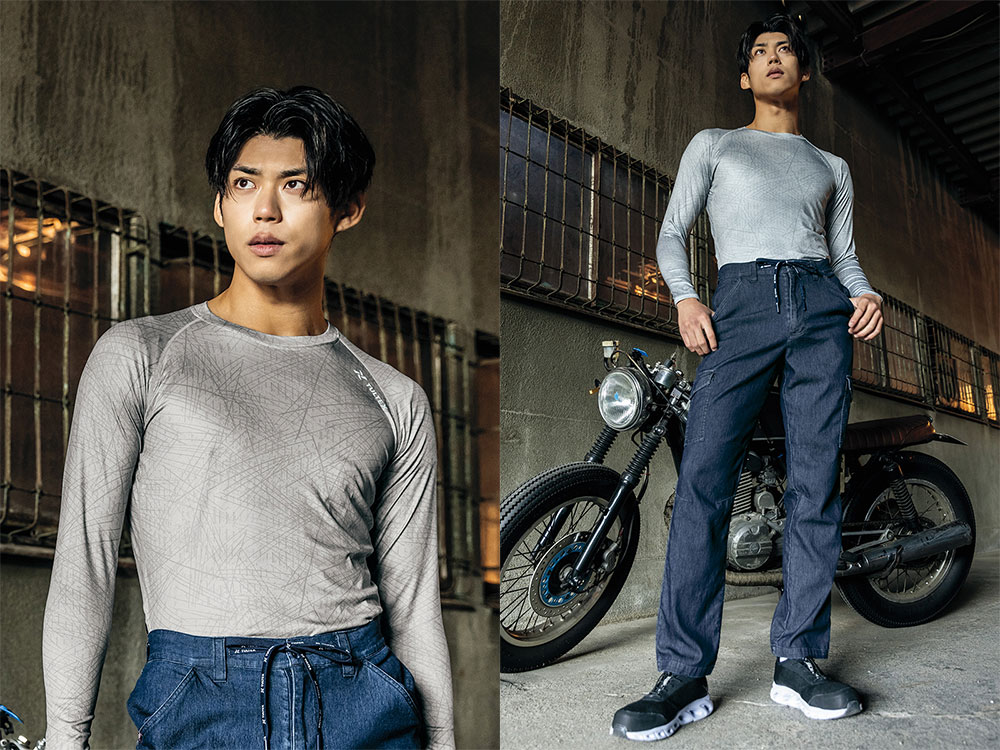 TULTEX 珪藻土配合コンプレスフィット長袖Ｔシャツ