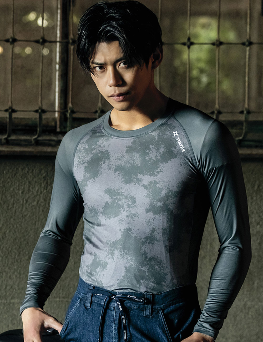 TULTEX 吸汗速乾コンプレスフィット長袖Ｔシャツ