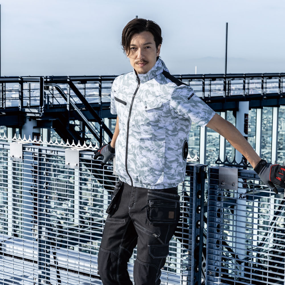 空調風神服 半袖ジャケット(ファン無し)2026年モデル