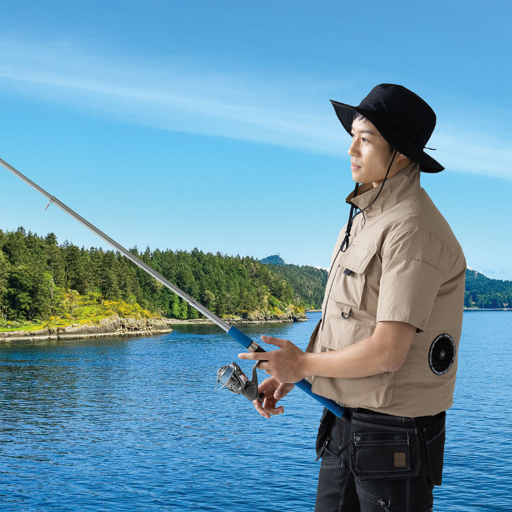 空調風神服 半袖ジャケット（ファン無し）ハイポジション フルハーネス対応 2026年モデル