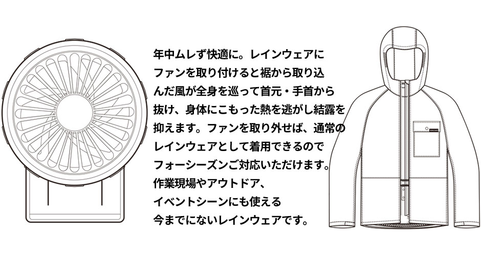 エアレインプロ　ショートブルゾン