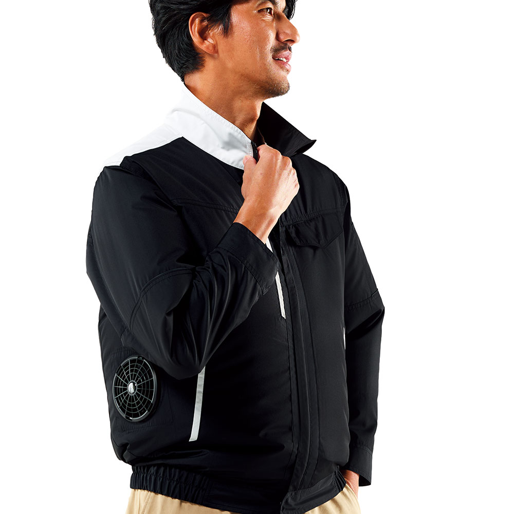 空調服(R)長袖ブルゾン（ファン無し）サイドファン対応