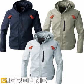5039-00 G.GROUND EFウェア フルハーネス対応長袖ブルゾン(ファン無し) 