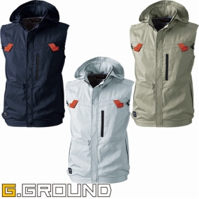 5039-06 G.GROUND EFウェア フルハーネス対応ベスト(ファン無し) 