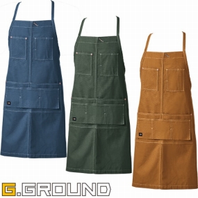 10131 G.GROUND エプロン 首掛け