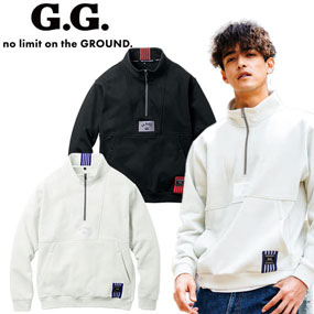 1524-10 G.G.トレーナー（ハーフジップ）