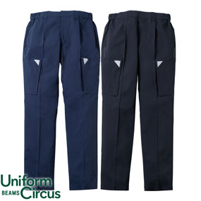 U8788-08 Uniform BEAMS Circus カーゴパンツ（ワンタック・脇ゴム）
