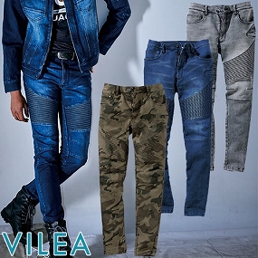 村上被服 VILEA デニム蛇腹パンツ 1804 