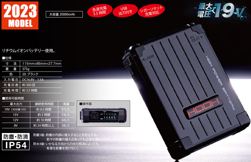 快適ウェア用シガーソケットチャージャー V19/V28