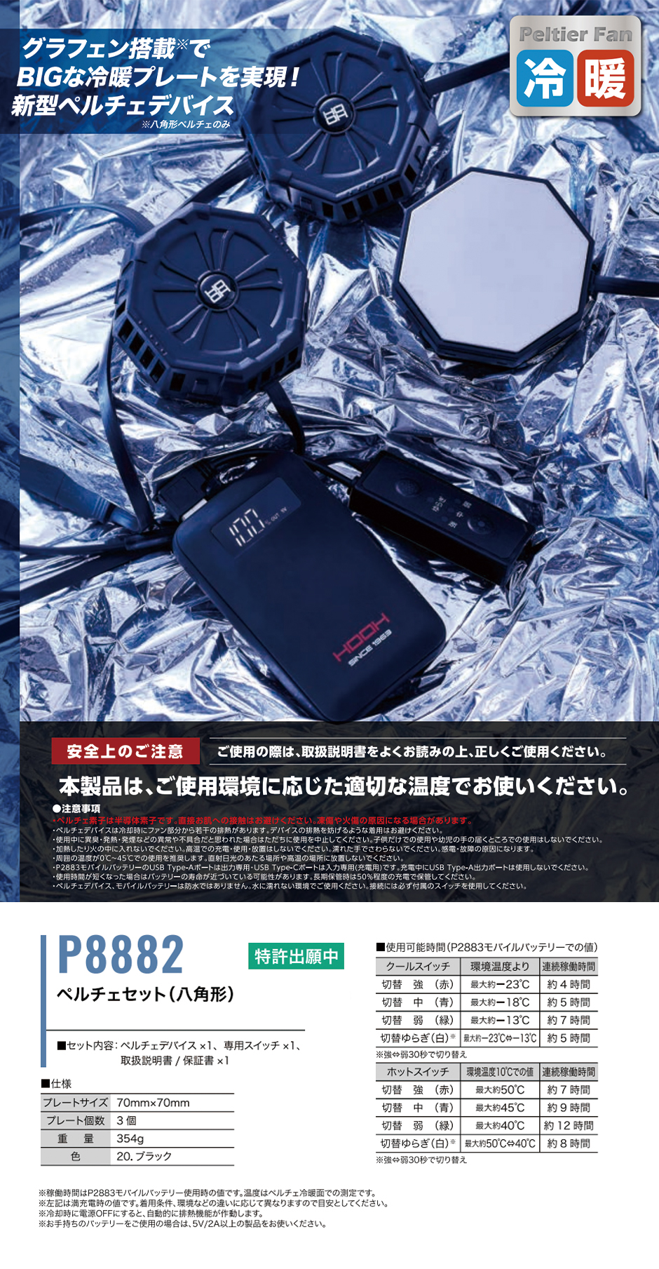 ペルチェセット(八角形)