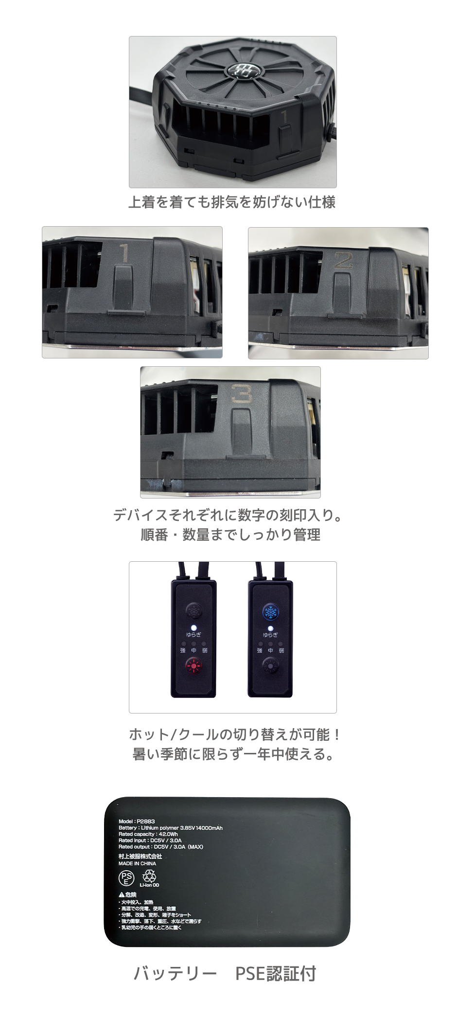 ペルチェベストセット(八角形)