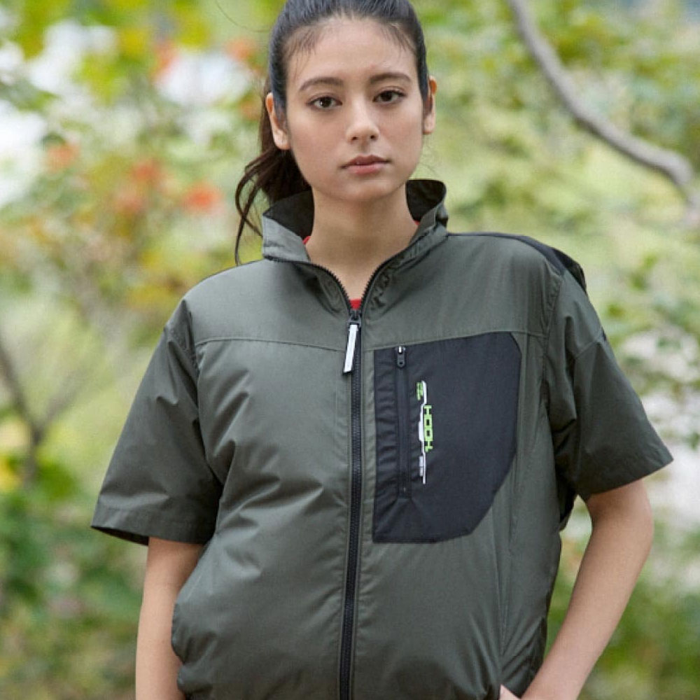 快適ウェア ミドルファン 半袖ジャケット（ファン無し）