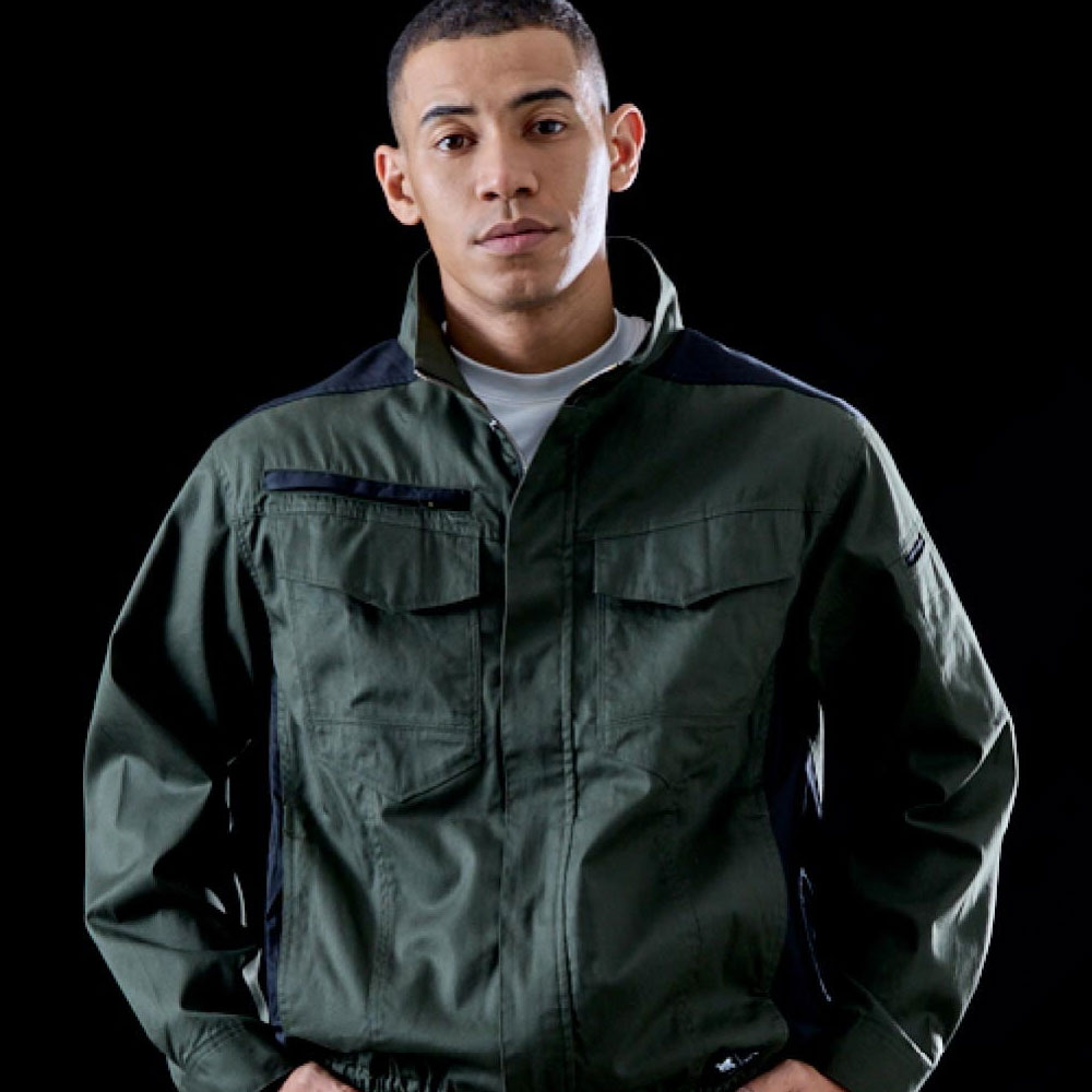 快適ウェア サイドファン 難燃長袖ブルゾン（ファン無し）