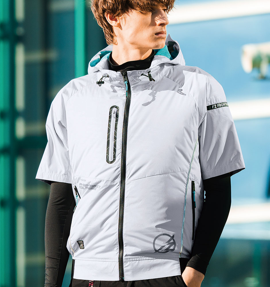 A.S.スポーティー半袖フーディー（ファン無し）2025年モデル