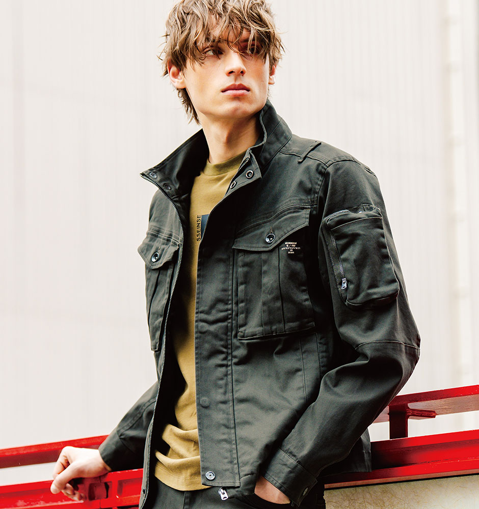 3Dストレッチコットンワークジャケット