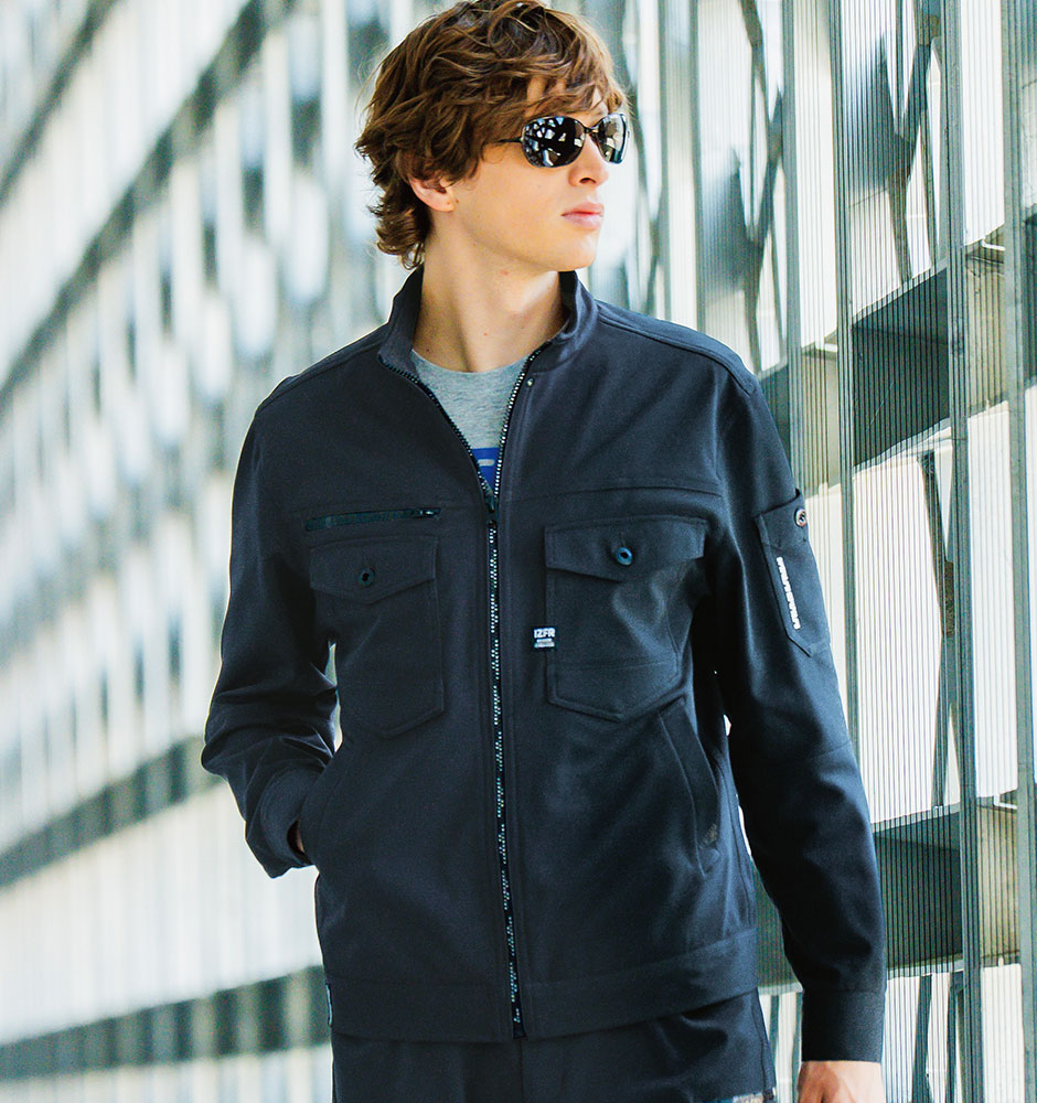 カットソー A.D.ストレッチワークジャケット