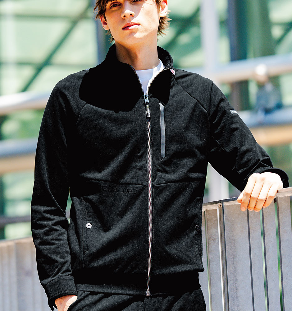 A.D.ストレッチバックワッフルワークジャケット